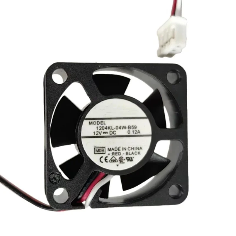 1204KL-04W-B59 Ventilador de enfriamiento 12VDC 0.12A 30x30x10mm Ventilador de accionamiento inversor Yaskawa de 3 cables