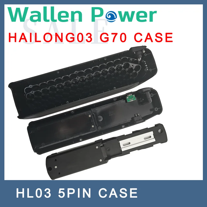 Hailong 36V 48V Down Tube 70pcs 18650 Cells Electric Bicycle Bike Battery Case Box