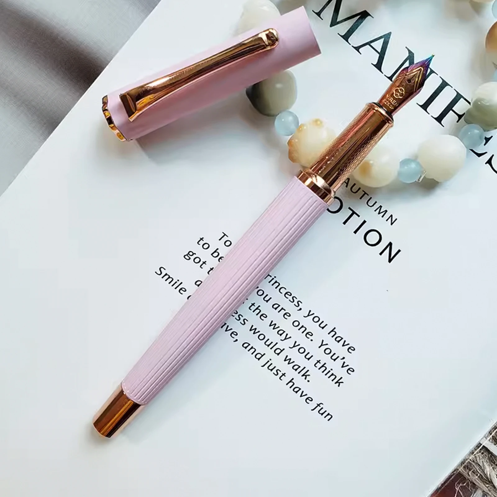 New Yiren 3979 Fountain pen 0.5mm stainless steel F nib ice cream color school office supplies student's gift writing stationery