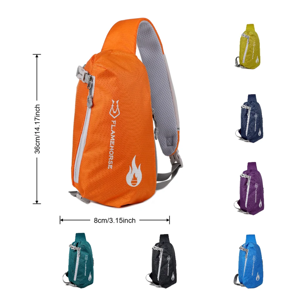 

Men Sling Backpack Chest Crossbody Bag Waterproof Lightweight Chest Bag Shoulder Bag Travel Sports Running Cycling Gym Daypack