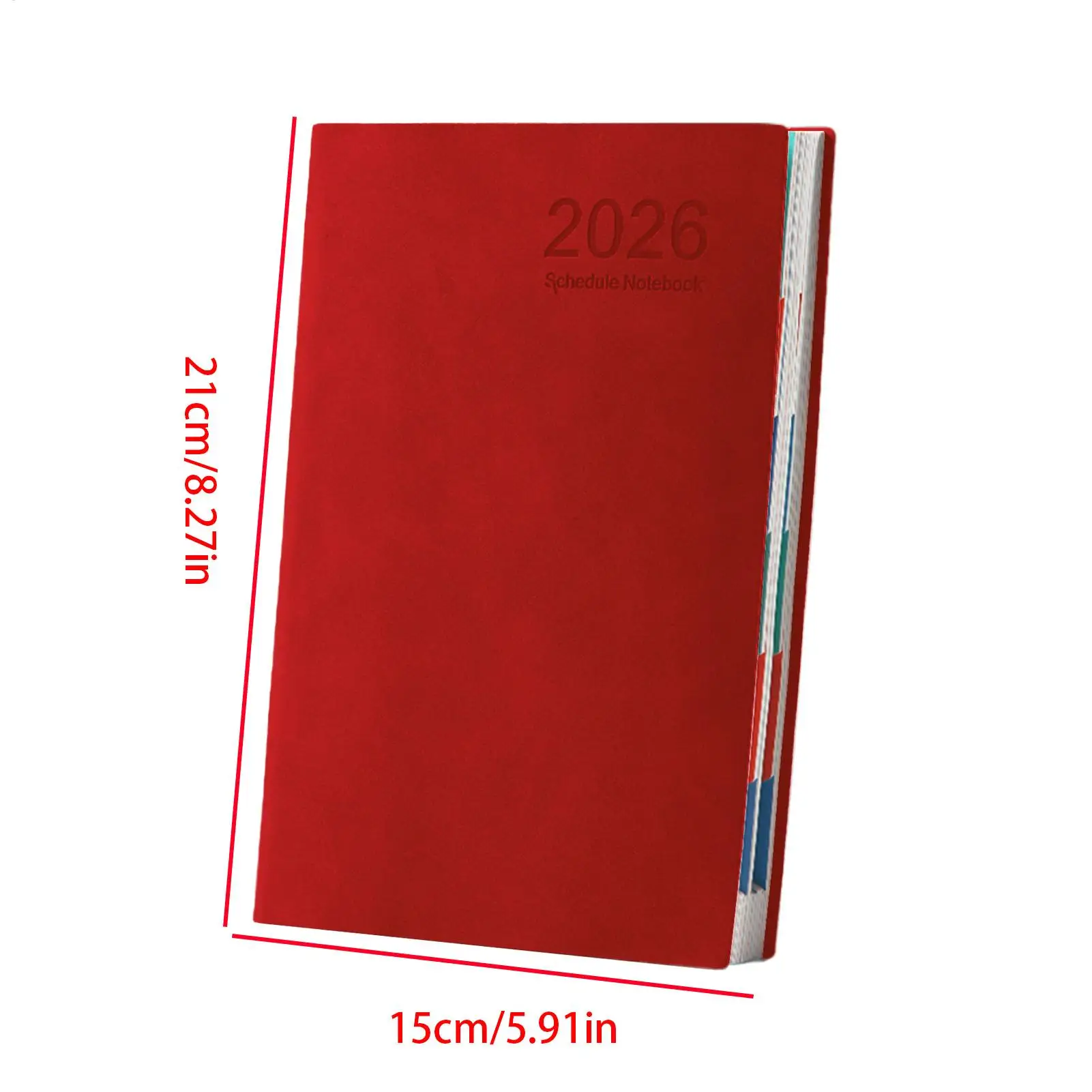 دفتر التخطيط 2026 جدول مخطط دفتر مهمة العمل A5 جدول الأعمال اليومي كامل 12 شهر ملاحظات مجلة القرطاسية للياقة البدنية