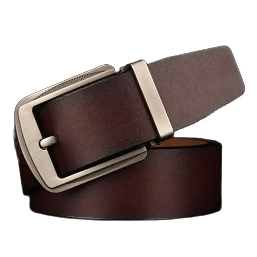 

specia plus Size Long Sizoc Brand Men Easy fit Belt reversible Bar Heel Buckle genuine cow leather belt