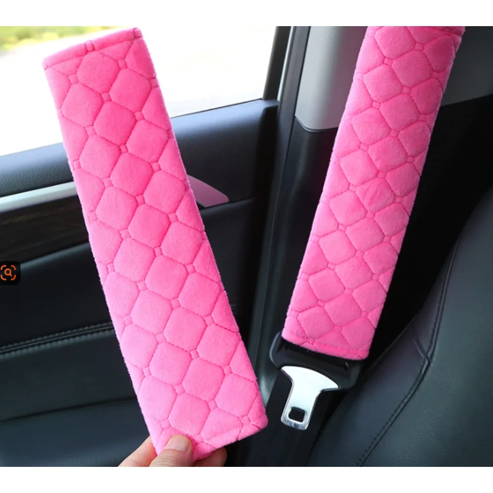Adjustable Seat Belt Shoulder Cover General Soft Velvet Anti-Pinch And Anti-Wear Shoulder Protector Protective Car Accessories