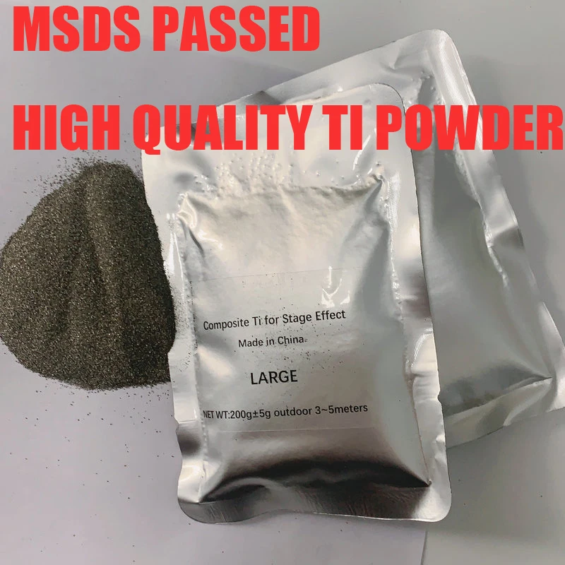 Imagem -03 - Fogos de Artifício a Frio Safe Powder Spark Machine Metal Powder Certificação Msds para Palco Eventos Show Festival Eua Stock ti 200g