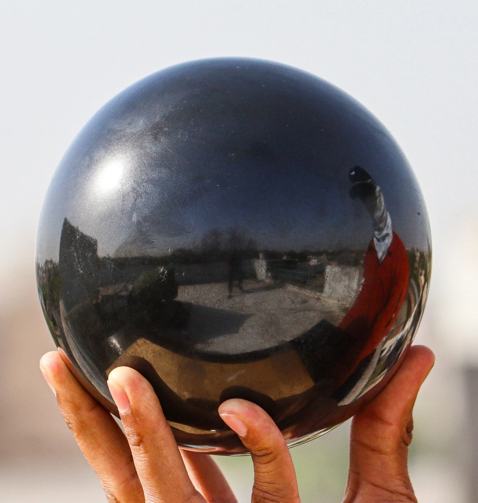 Boules de Tourmaline noire naturelle, boules de polissage minéral noir en cristal de Quartz, minéraux, boules de guérison Halo énergétique