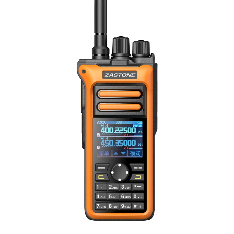 ZASTONE-walkie-talkie Amateur M10, Radio bidireccional multibanda, medidor de alta frecuencia, 10W