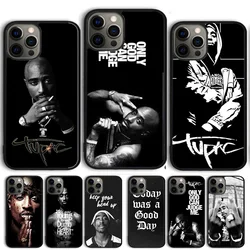 Hiphop Rap Singer 2Pac Tupac Shakur Phone Case Cover For iPhone 17 Air 15 16 14 13 12 Pro Max 11 Pro Max Plus