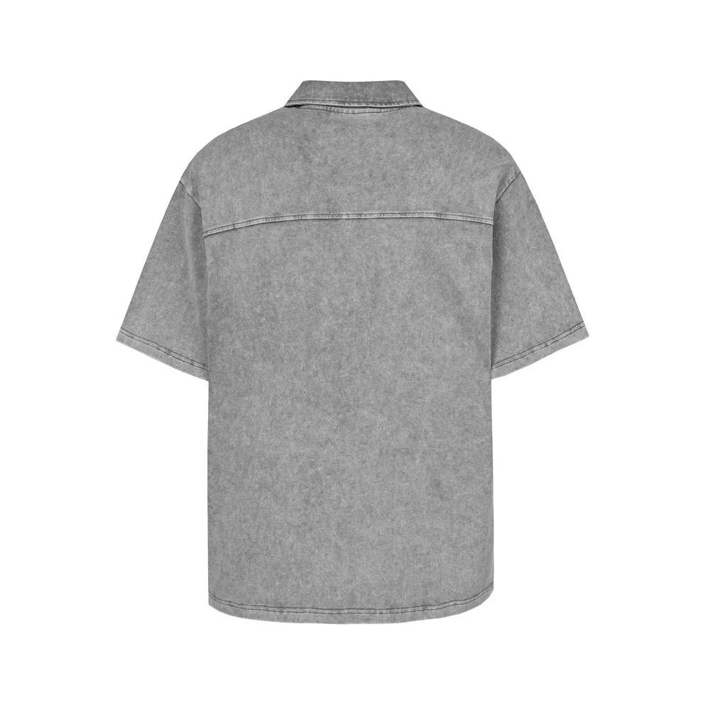 Bright Line Washed Thick Solid Basic Distressed T Shirts Oversize Goth Grunge T-shirt Summer Tops Tees Streetwear for Men Women