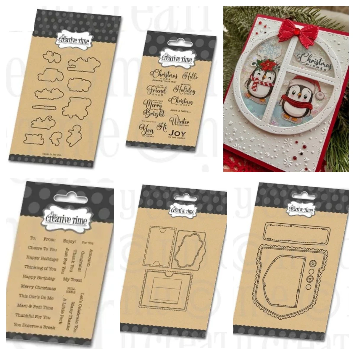 

Winter Greeting Gift Card Sentiments stamp Slider Pocket Die DIY Scrapbooking Embossing Holiday Template 2025 Metal Cutting Dies