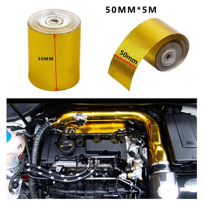 

500x5x0.1cm Aluminum Foil Tape High Temperature Resistant Adhesive Sealing Tape for Heat Insulation Radiation Protection