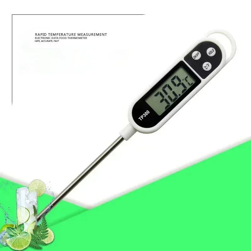 TP300 Food Probe Electronic Thermometer Pen Style BBQ Room Water Oil  Air Conditioning Temperature Measurement Thermometer Probe