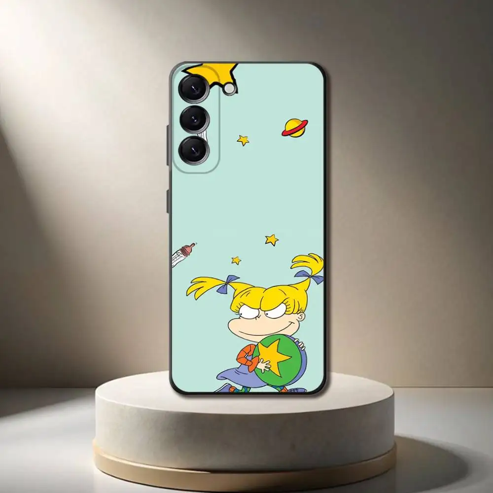 R-Rugrat ChuckieS A-Angelica Phone Case For Samsung Galaxy A 73,72,51,53,52,71,22,5G,Note,J7,8,9 Soft Black Cover