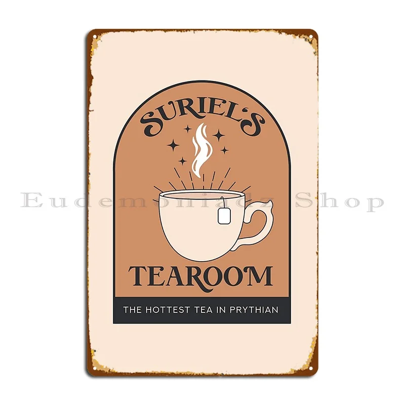 Suriel S Tearoom 2 Metal Signs Printed Wall Decor Kitchen Mural Pub Mural Tin Sign Poster