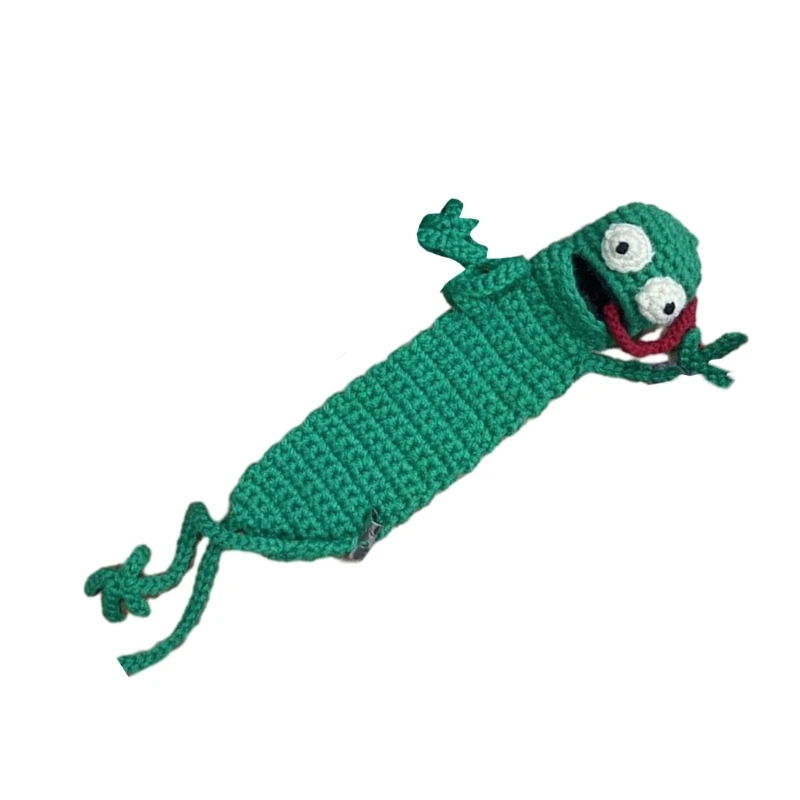 漫画の動物のブックマークかぎ針編みの動物のブックマーク読書用の素敵なブックマークプレゼントクリスマスストッキングブックマークギフト