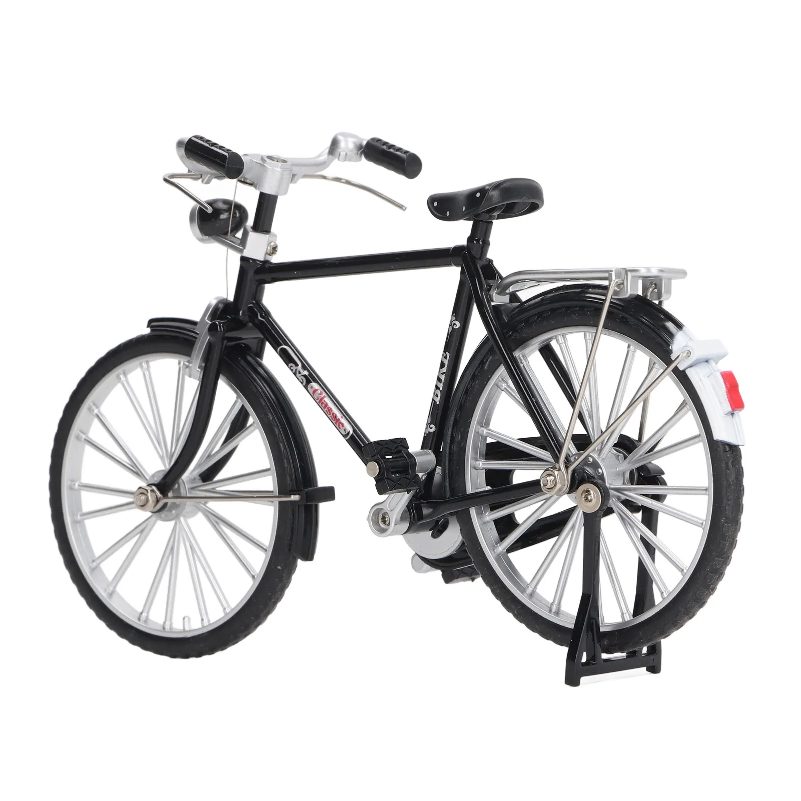 

1:10 Alloy Bicycle Model Vintage Miniature Simulation Collection Free Standing Bike Models With Inflator Briefcase