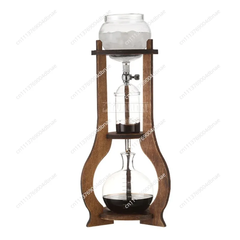 Home ice drip Glass Coffee Brew Pot Set Ice Coffee Drip Pot Rack Set Cold Brew Coffee Maker Set