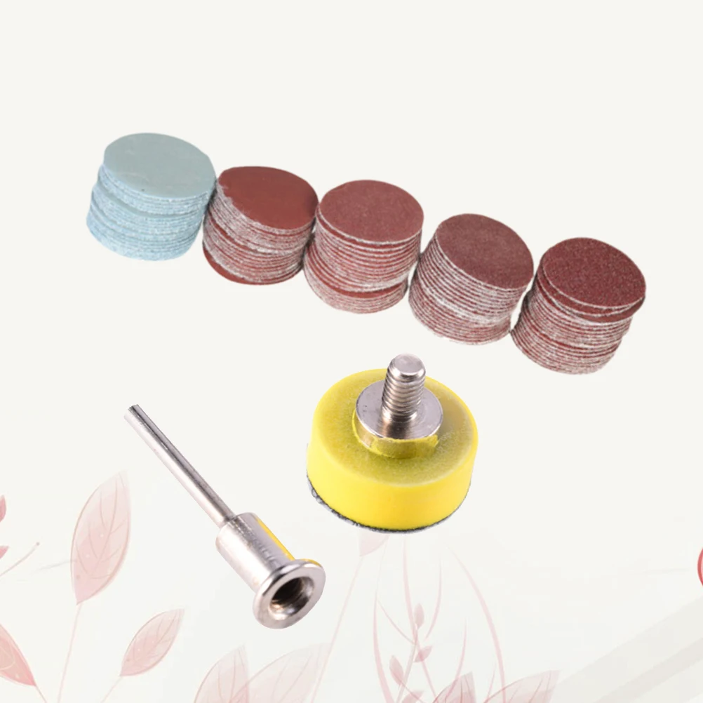 

100 pcs 1 Inch 25Mm Sanding Discs Pad Kit For Drill Rotary Tools Backer Plate 100-3000 Grit Sandpaper Polishing Pads
