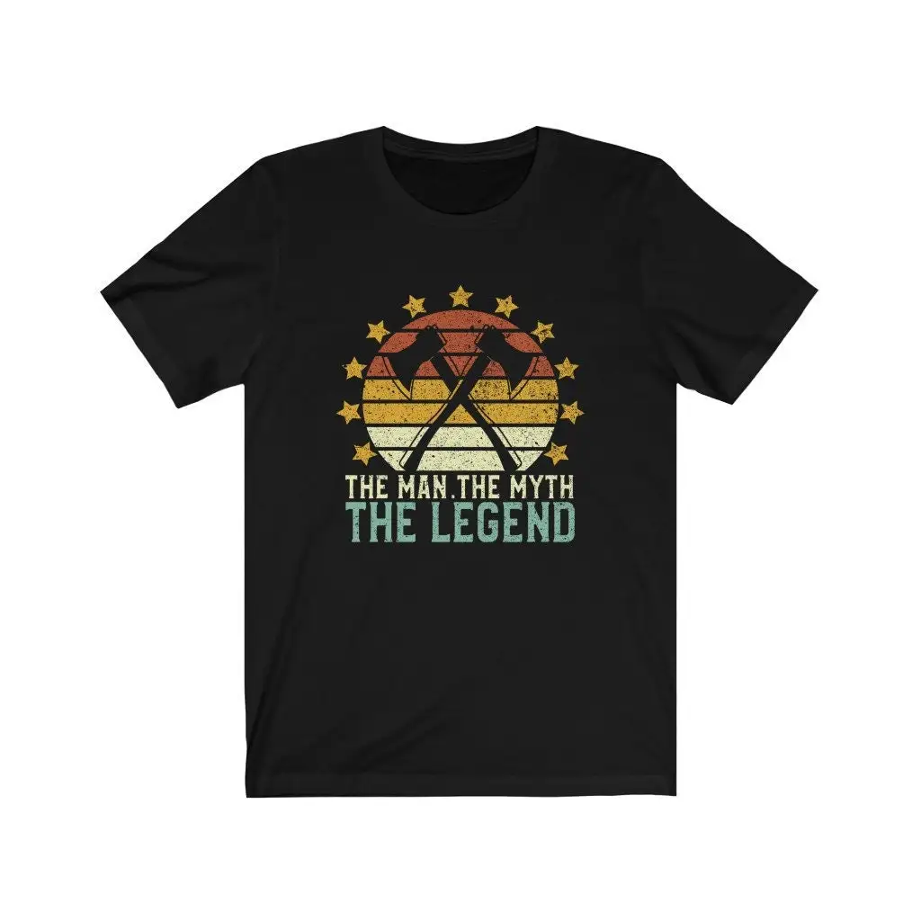 The Man Myth Legend Axe Throwing T Shirt For Men Funny Vintage Ax Thrower Dad Hatchet