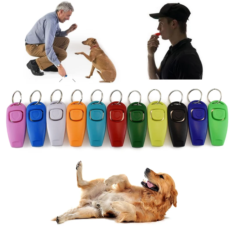 1pcs Dog Training Whistle Pet Dog Training Tool With Keychain Puppy Aid Guide Pet Trainer Clicker Pet Whistle Dog Accessories