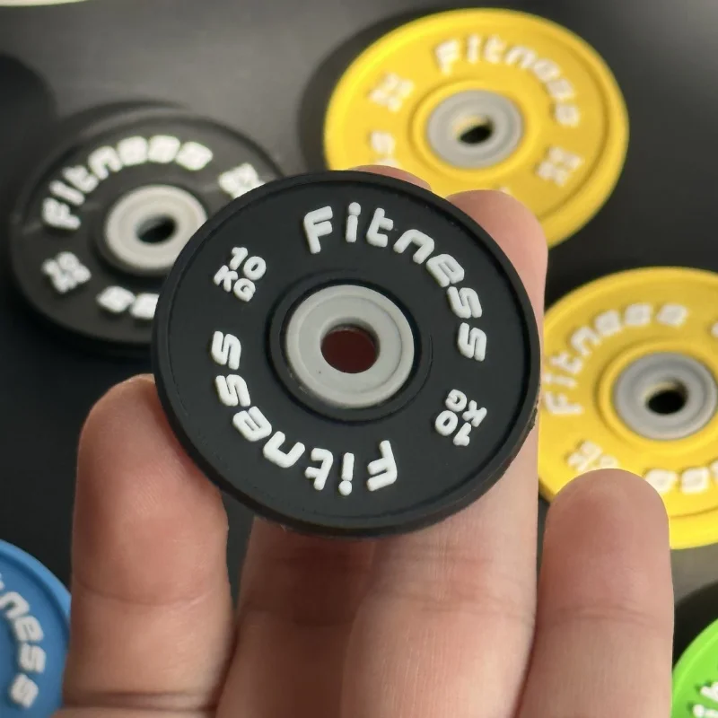 New Barbell Keychain DlY Silicone Dumbbell Keychain Gym Gifts for Gym Lovers Fitness Trainer Gift Backpack Car Key Pendant