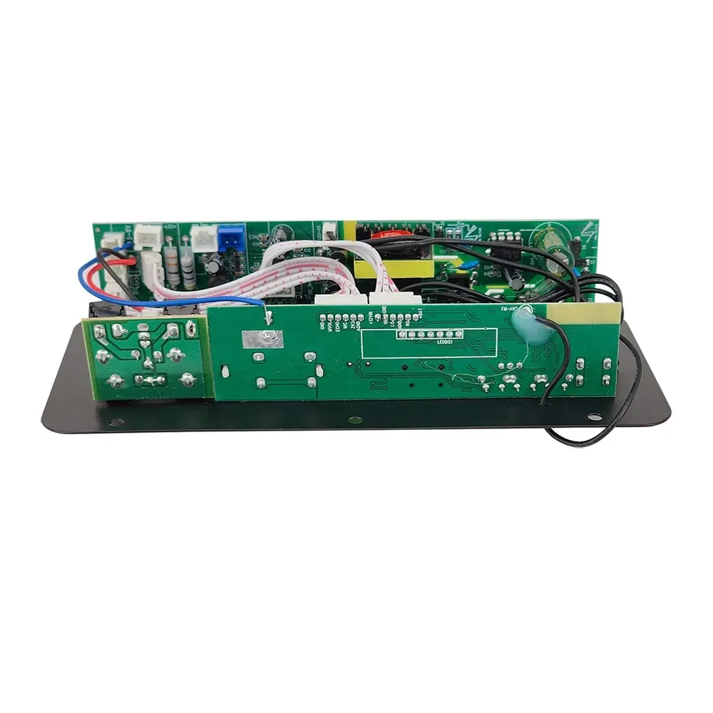 Bluetooth 5.0 Digital Amplifier Board With Reverb USB/TF/FM Dual MIC Input 220V/12V/24V Support For 10'' Speakers