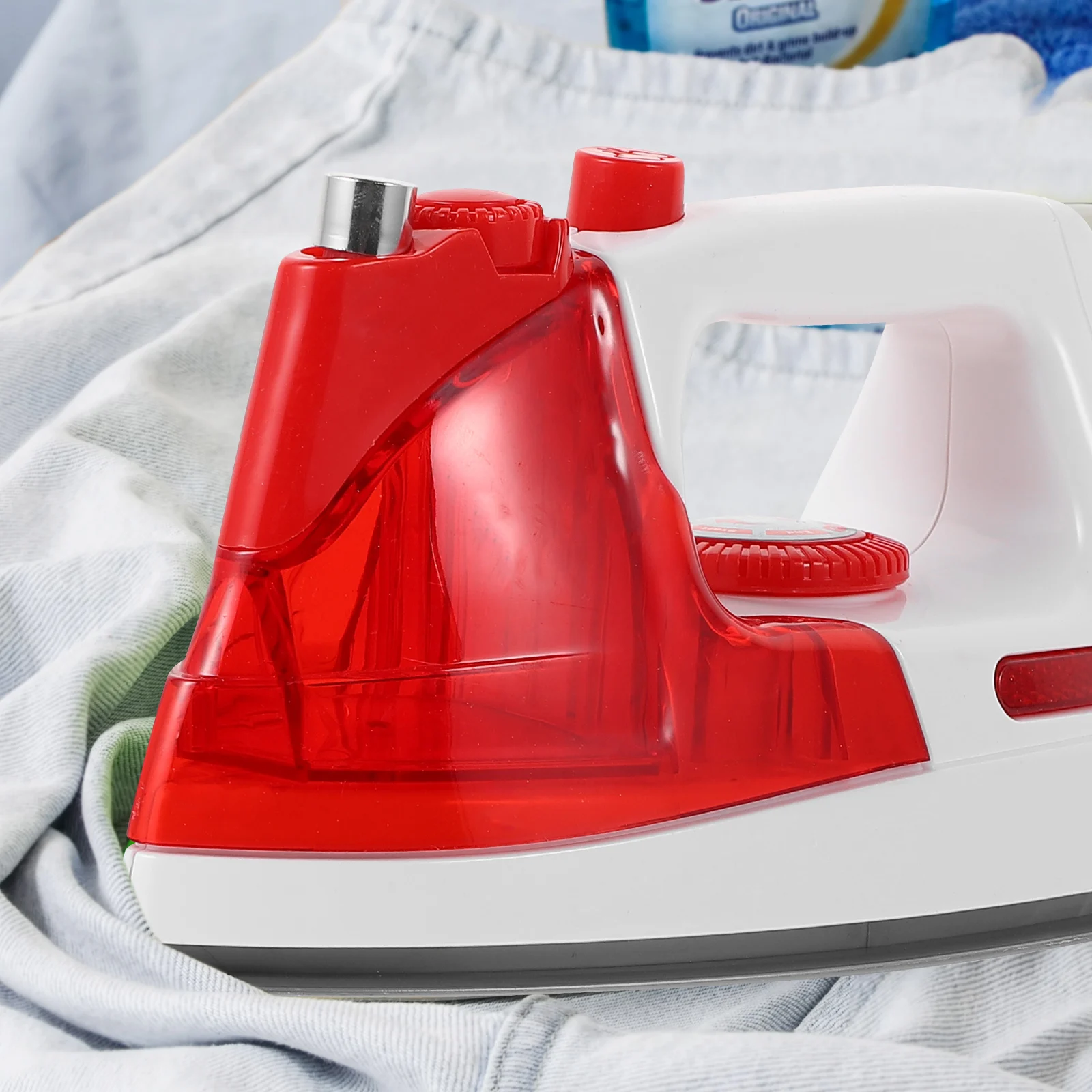 เตารีดไฟฟ้าของเล่นจำลองเครื่องใช้ไฟฟ้าในบ้านสำหรับเด็ก เกมบทบาทสมมติเพื่อการศึกษา ทนทาน ชุดครัวเด็ก