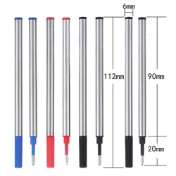 5pc 11cm Metal Refills 0.5mm Roller Ballpoint Pen Business Pen Ball Pen Refills Length Office School Supply Stationery