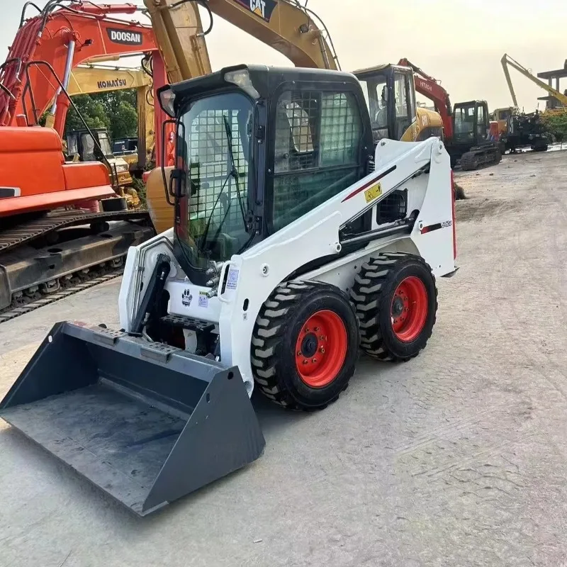 Mini Skid Steer Loader Diesel Compact Construction Equipment with Bucket Grapple for Farm Landscaping Garden Use