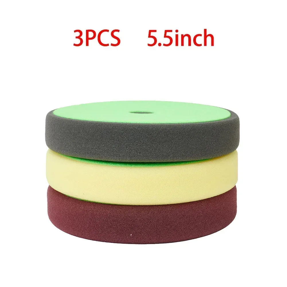 Car Buffing Pad 3pcs Accessory Disc Foam Kit Pads Polishing Replacement Sanding Set Sponge Waxing Newest Pratical