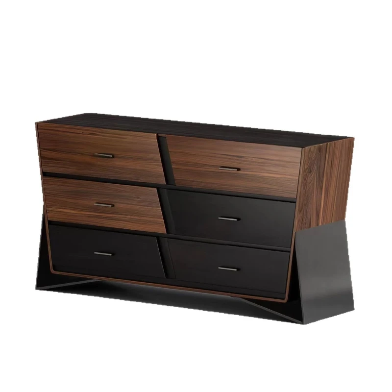 

Medieval style designer storage cabinet, dining side cabinet, six chest cabinets, living room locker decoration against the