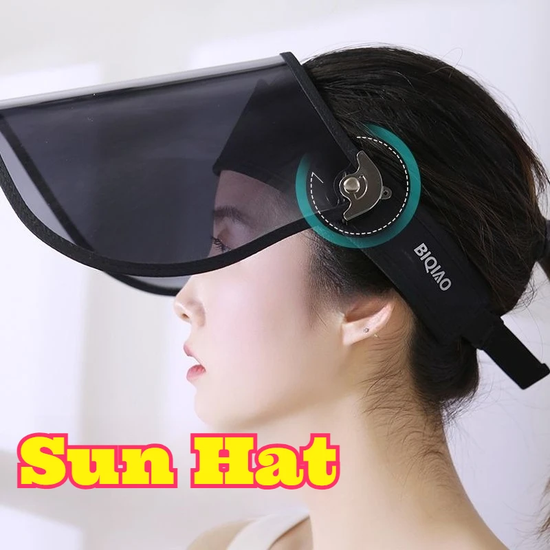 Women Sun Hat UV Protection Full Face Cover Sun Shade Hat Breathable Face Mask Outdoor Electric Bike Riding Surgery Recovery