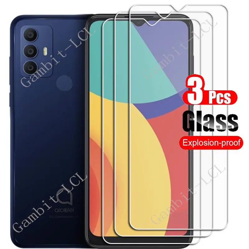 3PCS HD Tempered Glass For Alcatel 1V (2021) Protective Film ON TCL 305 TCL305 6102D 6002A, 6002D 6.52