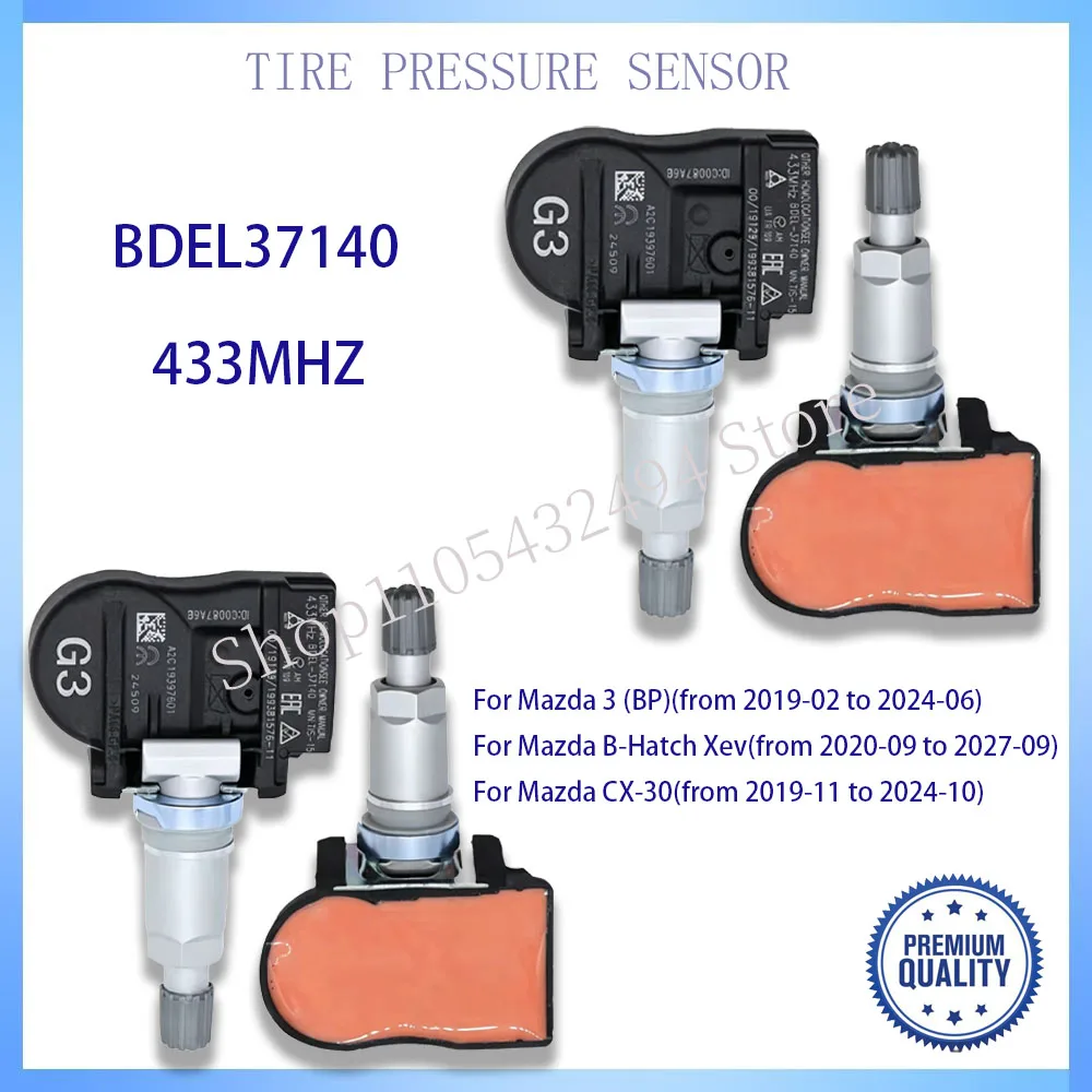 

Датчик давления в шинах BDEL37140 BDEL-37-140 TPMS для Mazda CX-30 3 (BP) 2019 2020 2021 2022 2023 2024 TPMS 433 МГц