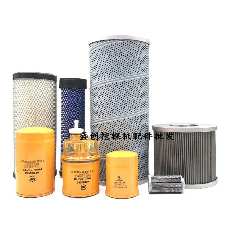 

For Sdlg Lg665f 65e Engine Oil Filter Element Diesel Grid Air Oil Oil Water Hydraulic Return Oil Excavator Accessories