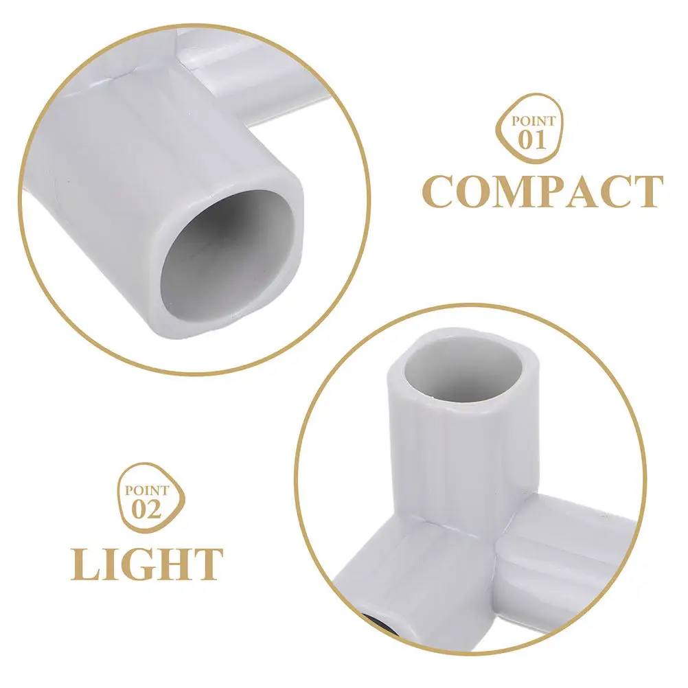 10Pcs Baby Playpen Connectors 3-Way Elbow T-Shaped Replacement Parts for Indoor Safety Gate Fence Kids Playpen Accessories