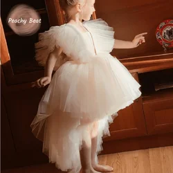Fashion Baby Girl Princess Tutu Dress Infant Toddler Child Ruffle Vestido Party Wedding Birthday Pageant Baby Clothes 1-12Y