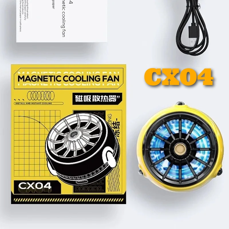 

MEMO CX04 Mobile Phone Universal Game Cooler Magnetic Semiconductor Cooling Fan Radiator for IPhone Android PUBG Cool Heat Sink