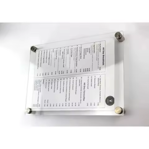 1pcs A4 A5 Wall Mounted Acrylic Plexiglass Poster Frames Perspex Floating Frames 12 Inches Photo Frame Holder Rack