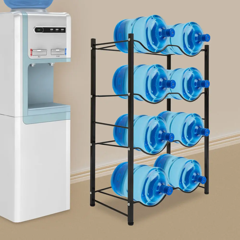 

5 Gal Water Bottle Jug Rack Storage Holder 4 Tiers Water Bottle Rack Organizer