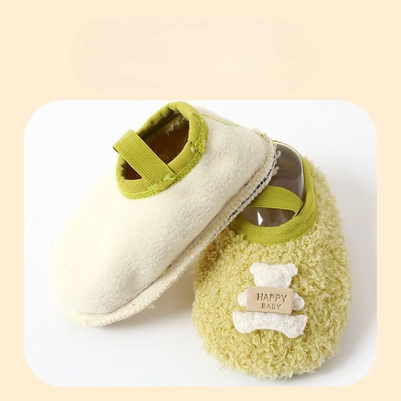 Newborn Baby Floor Socks Autumn Winter Thickened Warm Children Indoor Activity Walking Socks Cute Little Bear Anti Slip Soft Sox