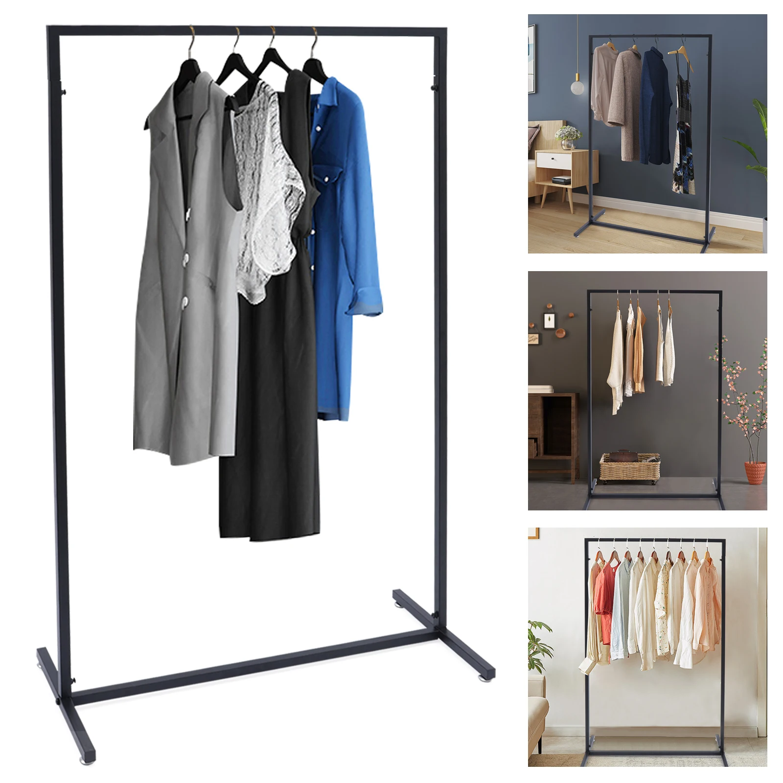 

Industrial Pipe Clothing Garment Rack Metal Garment Rack Free Standing Clothes Hanger Wedding Dress Display Stand