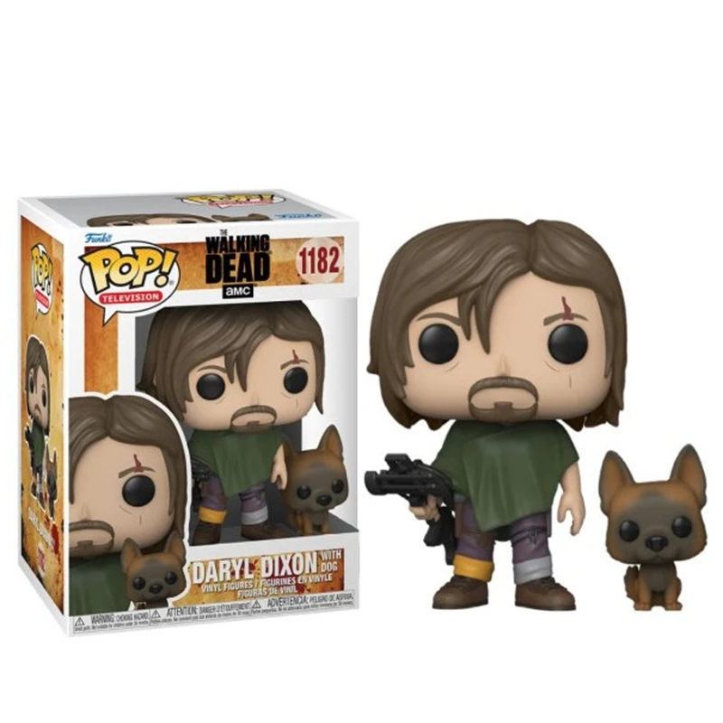 2026 New Funko Pop! The Walking Dead Daryl With Dog #1182 Collection Action Figure Doll Toys Vinyl Pop Model Toys Kids Gift