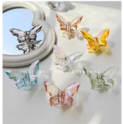 Butterfly Hair Claw Clip Women Acrylic Large Butterfly Hair Claw Gradient Hairpins Korean for Girls Barrettes Hair Accessories