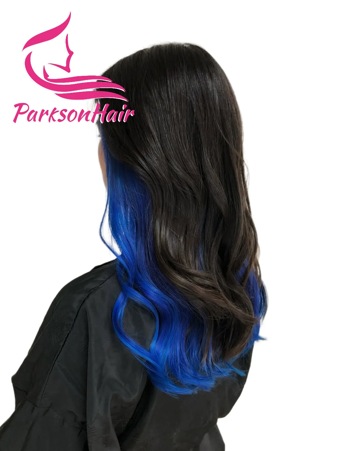 

Black/Blue 613 Colored 13x6 Transparent Lace Front Human Hair Wigs Pre-Plucking Straight Ombre 13x4 Lace Frontal Wig For Women
