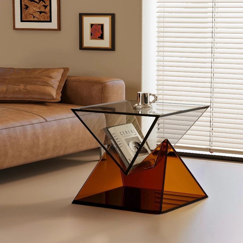 

Acrylic edge few minimalist edge few sofas, bedroom bedside table creative storage modern simplicity