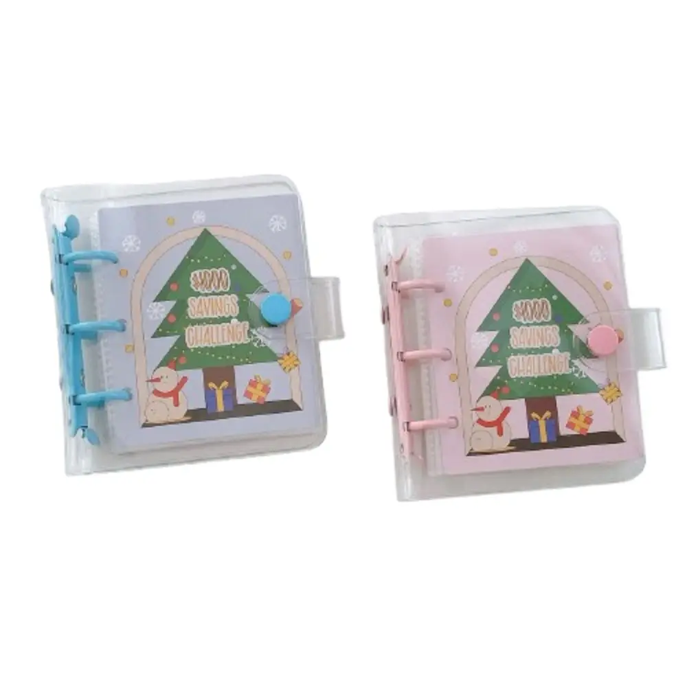 Creative Christmas Money Saving Binder $1000 Cash Envelopes Mini Christmas Budget Binder Durable Colorful