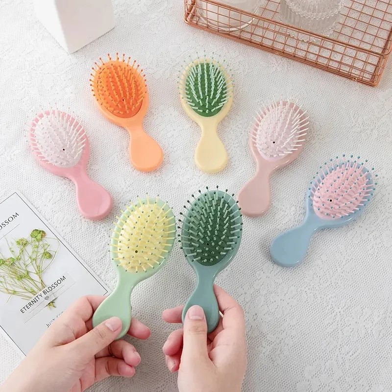 

Air Bag Hair Comb Mini Head Massager Anti Static Styling Accessories Wet and Dry Portable for Kid Children Girl Hairbrush Comb