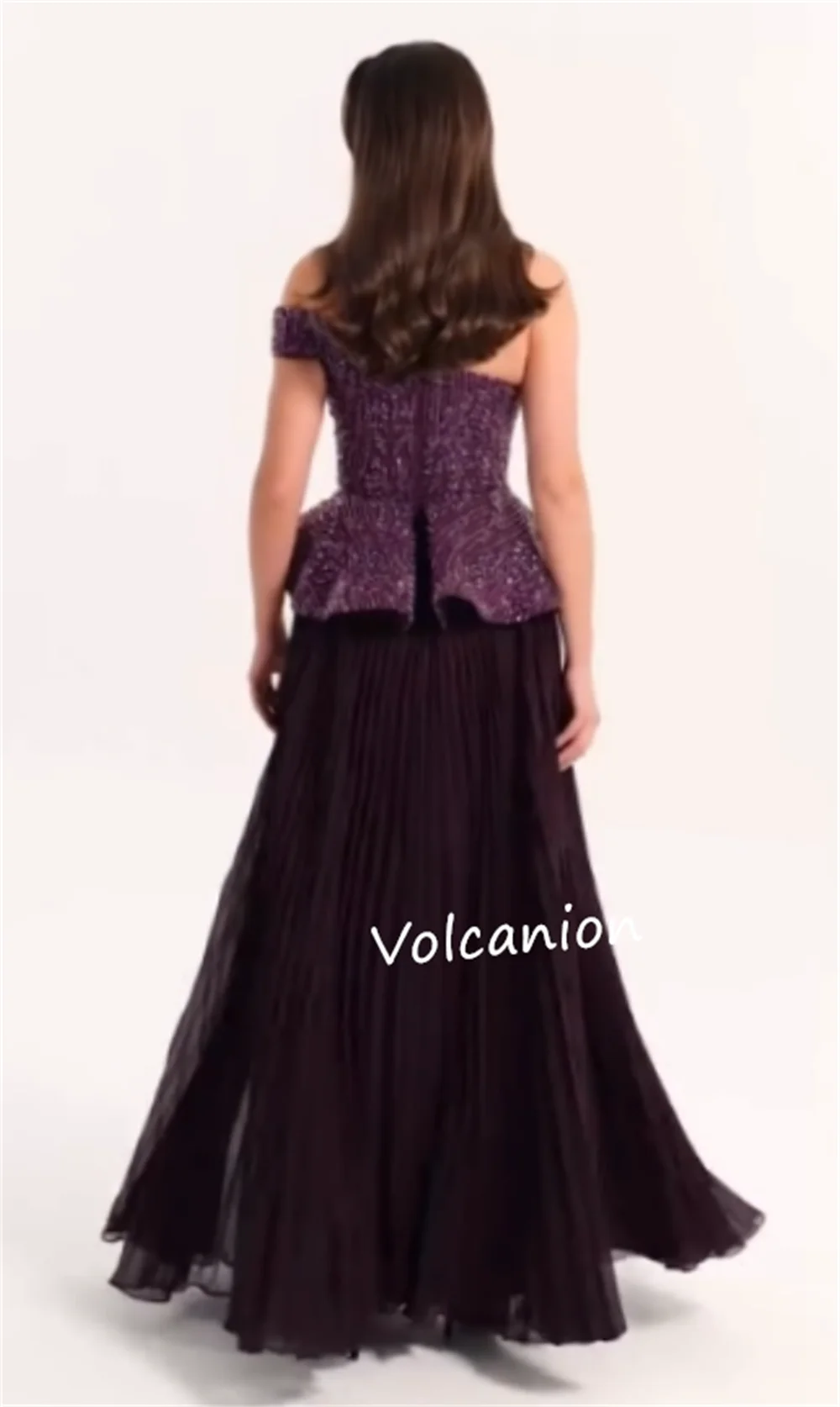 Индивидуальные шифоновые плиссированные платья трапециевидной формы на одно плечо с блестками, длинные платья на заказ, вечерние, изысканные, блестящие