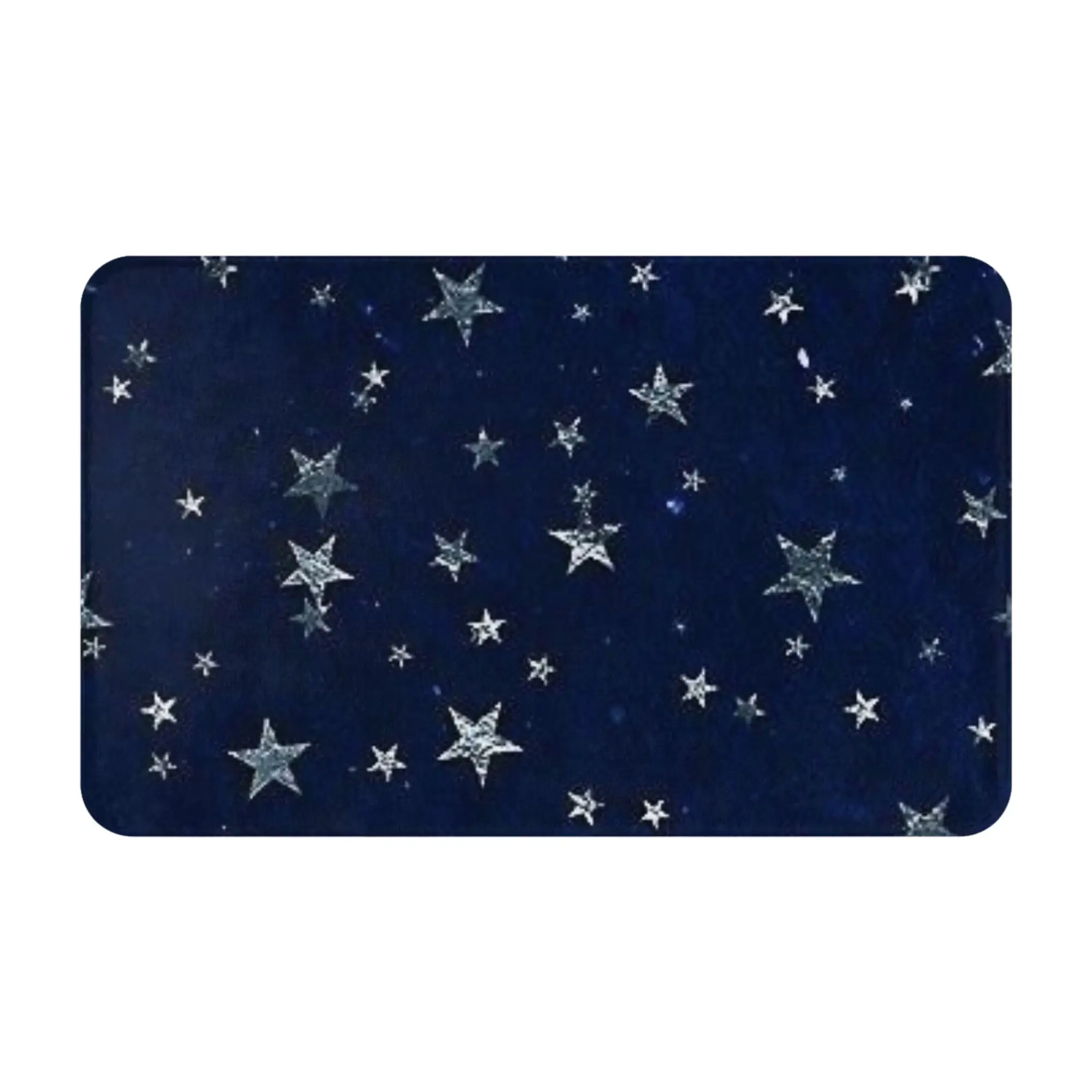 Dark Night Starry Sky Seamless Pattern Anti-Slip Doormat Kitchen Mat  Balcony Indoor Home Decorative
