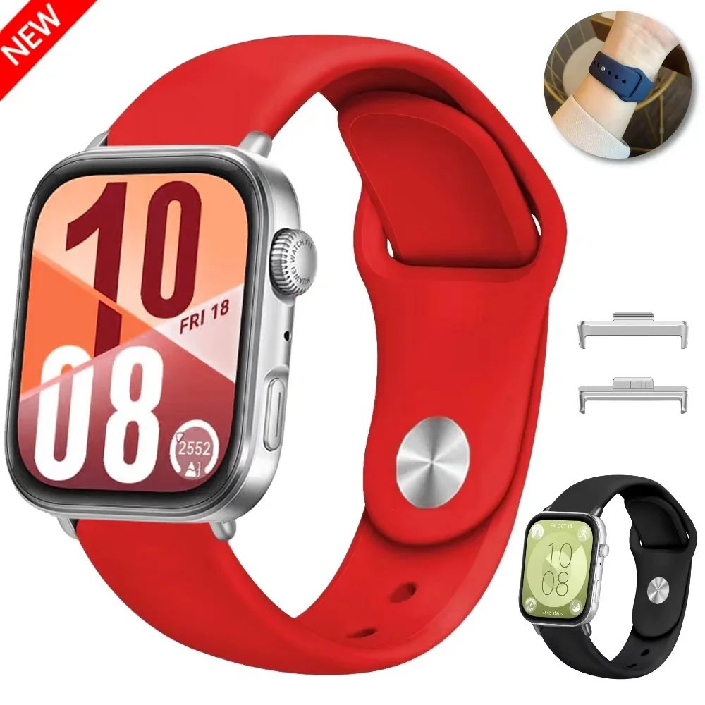 

Sport Silicone Strap for Huawei Watch Fit 4/3 Original Bracelet Replaceable Watchband for Huawei Watch Fit 4/4 Pro Accessories